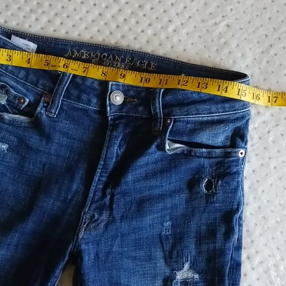 American Eagle distressed next level Stretch Jeans size 30 - Picture 12 of 16